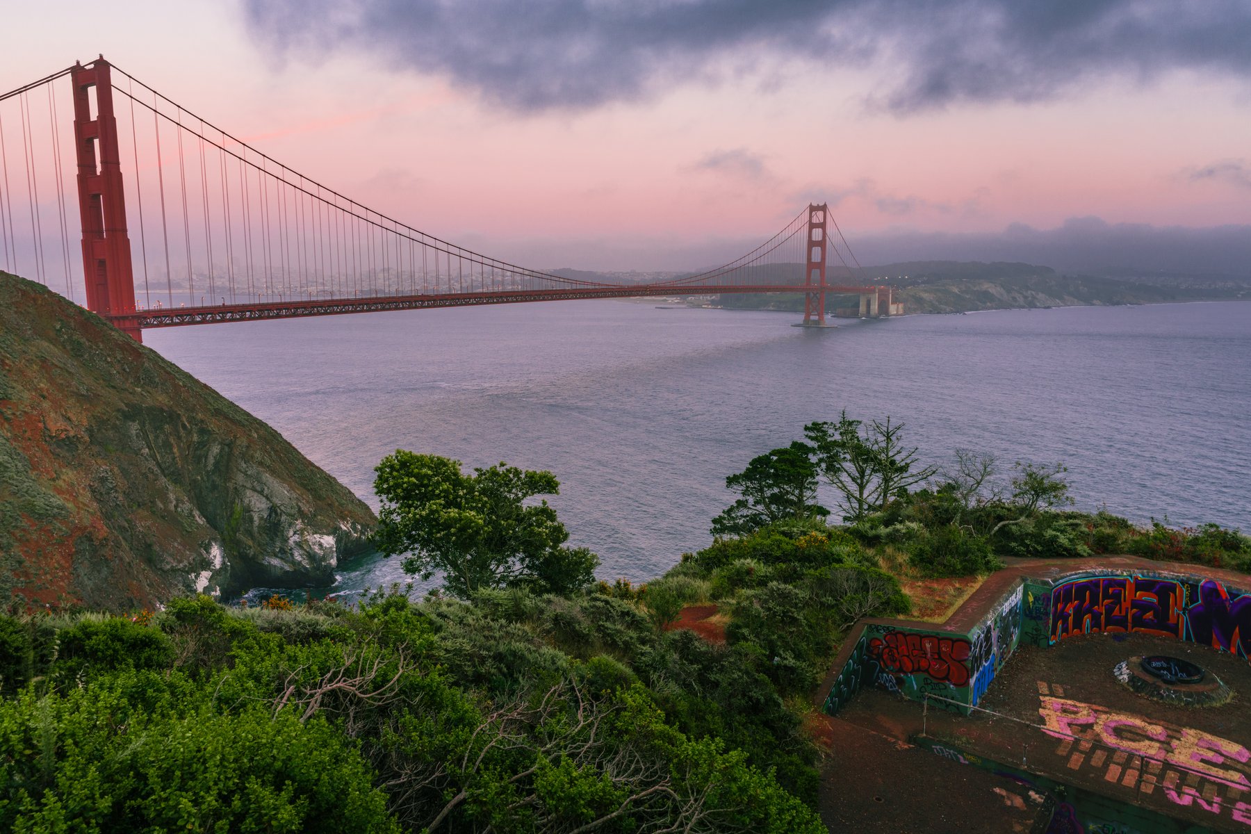 Golden Gate Bridge from the battery